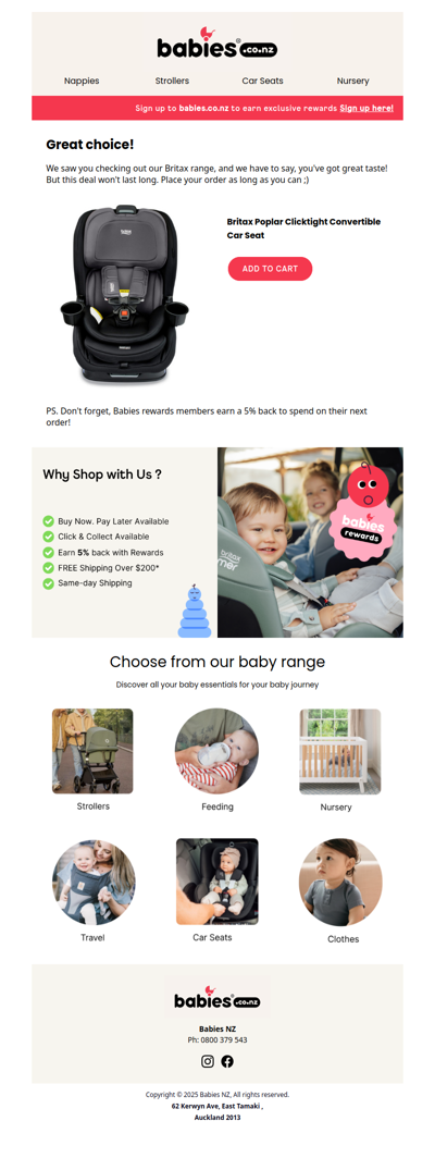 Pick up where you left off! 🛍️