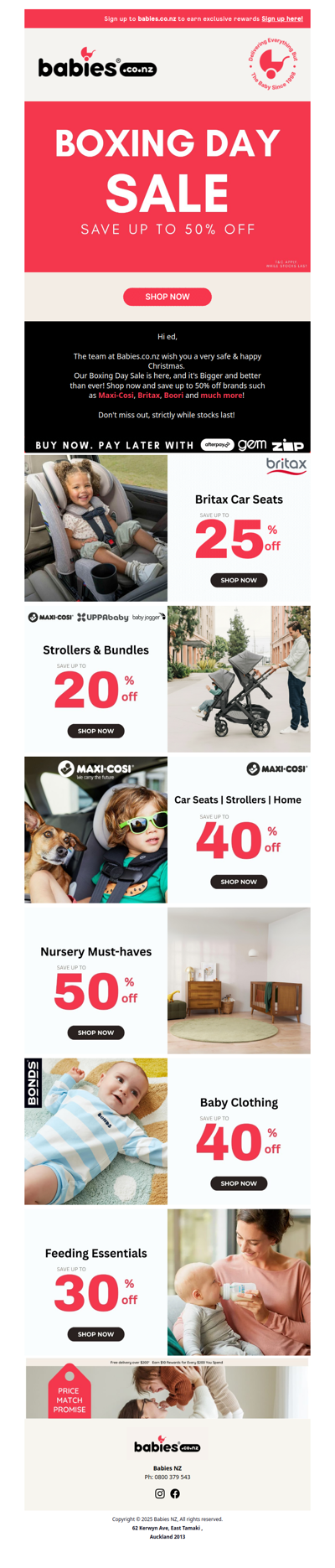 Our Boxing Day Sale starts now! ❤️