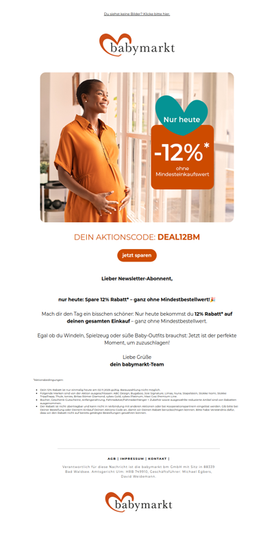 12% Rabatt ohne Mindesteinkaufswert sichern😍