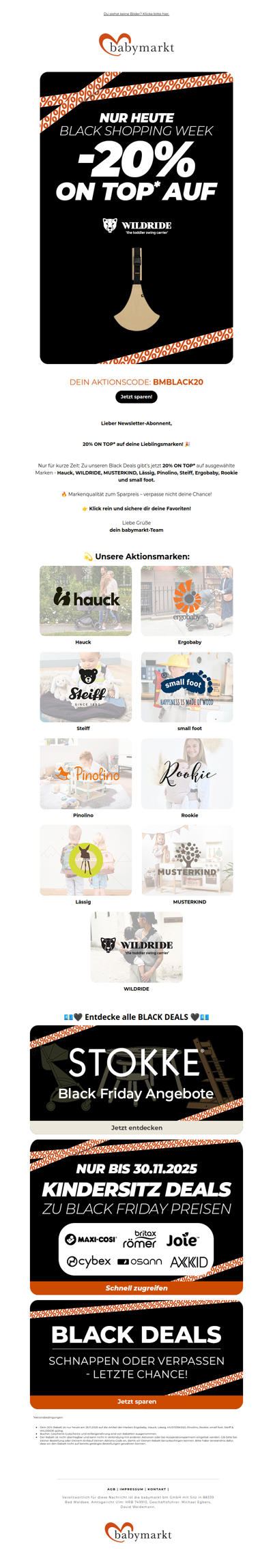 💎 Black Deals + 20% auf Aktionsmarken