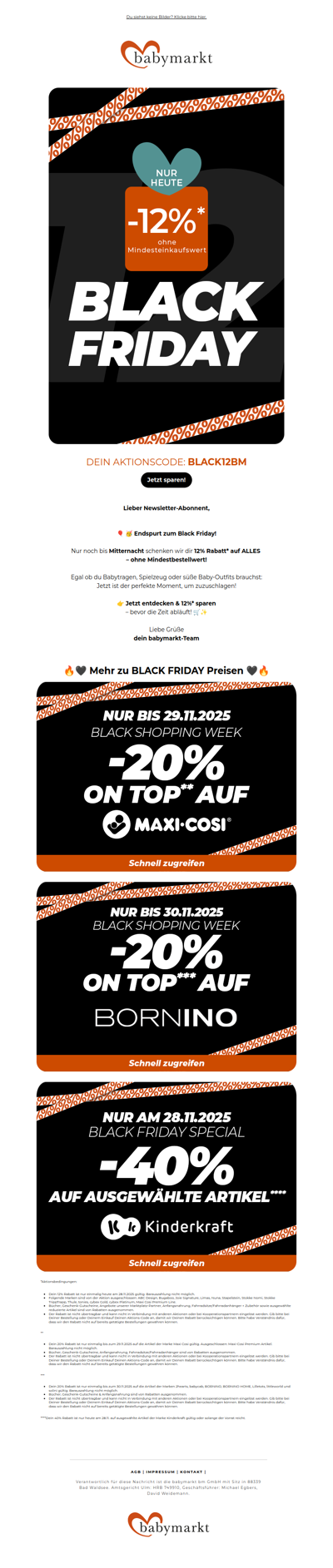 ⏳ Letzte Chance: 12% auf ALLES – nur bis Mitternacht!