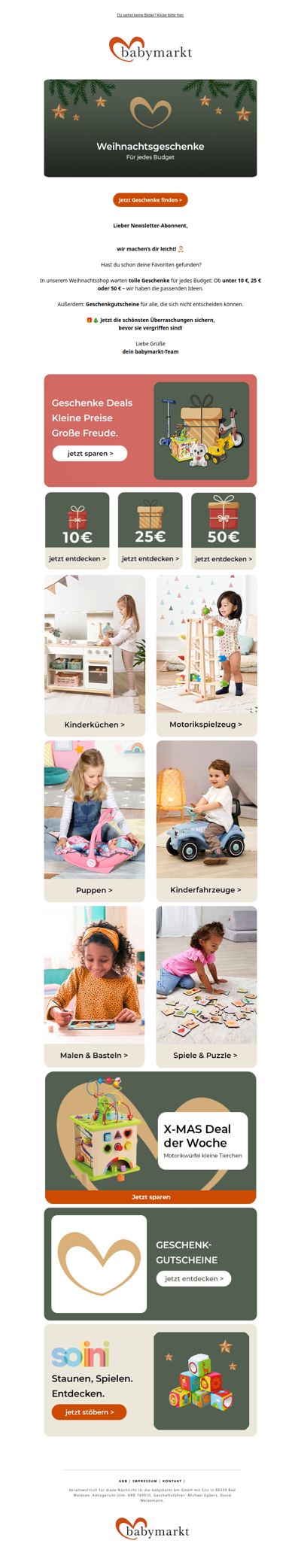 🎅 Noch keine Geschenke? Wir können helfen!