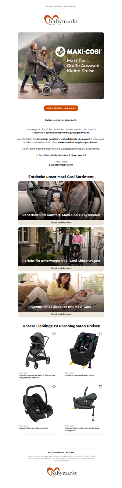 Große Auswahl zu kleinen Preisen mit Maxi-Cosi! 🔥
