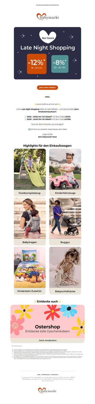 Late Night Shopping – nur heute! ✨