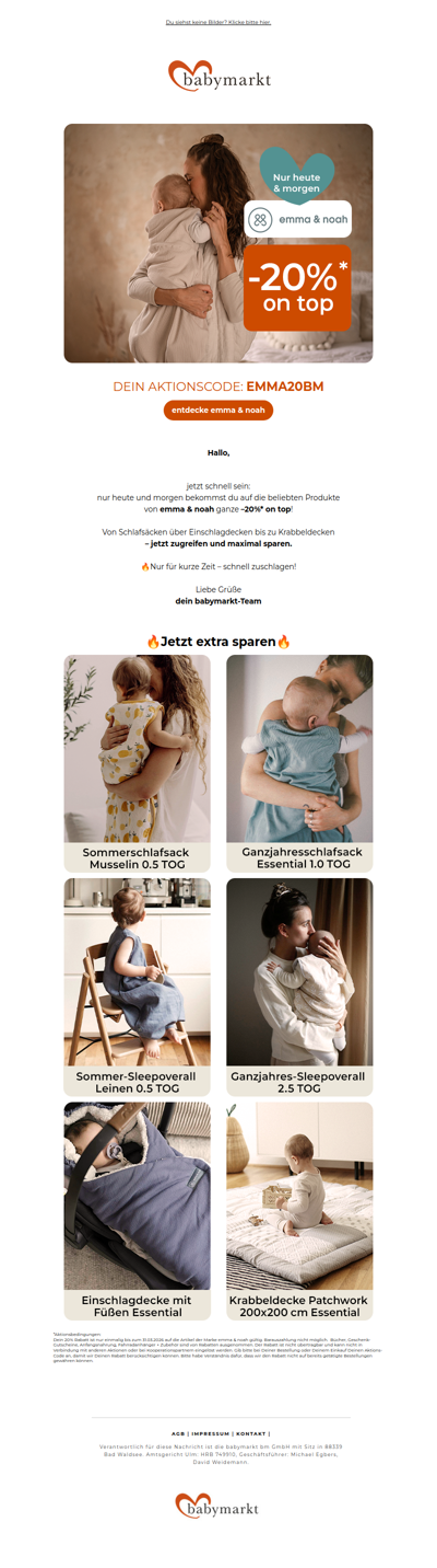 –20% on top auf emma & noah!🔥