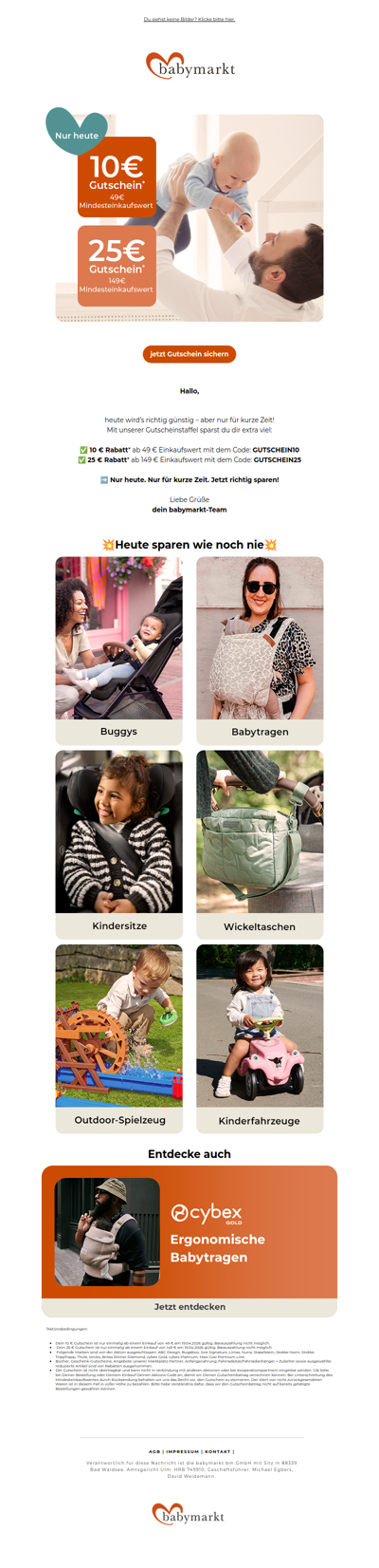 Sichere dir einen 10€ oder 25€ Gutschein!🔥