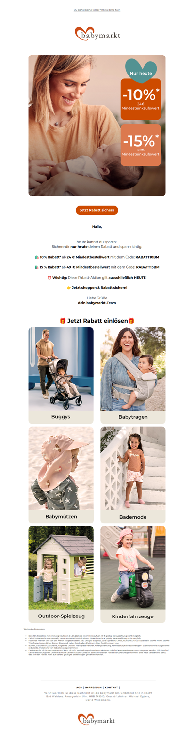 💥 Heute sparen: Staffelrabatt von bis zu 15% erhalten!