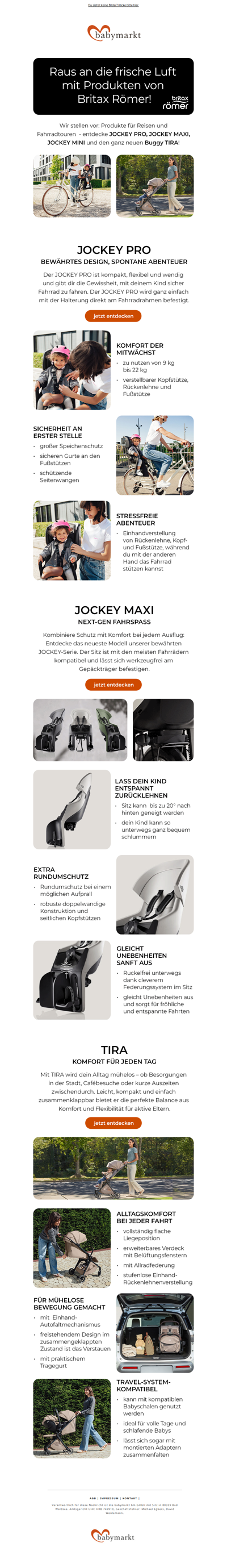 Raus an die frische Luft – mit Britax Römer unterwegs! 🚲