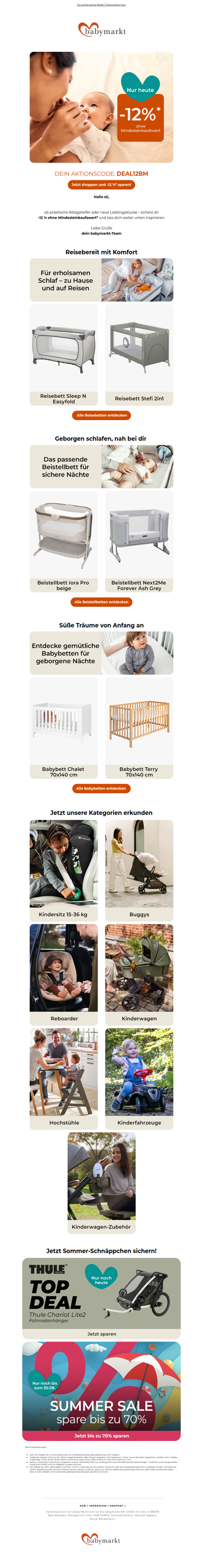 NUR HEUTE: -12 % auf fast alles sichern!🧡