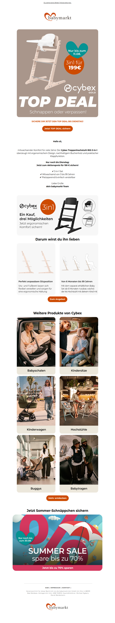 3in1 Hochstuhl von Cybex jetzt für nur 199 €‼️😍