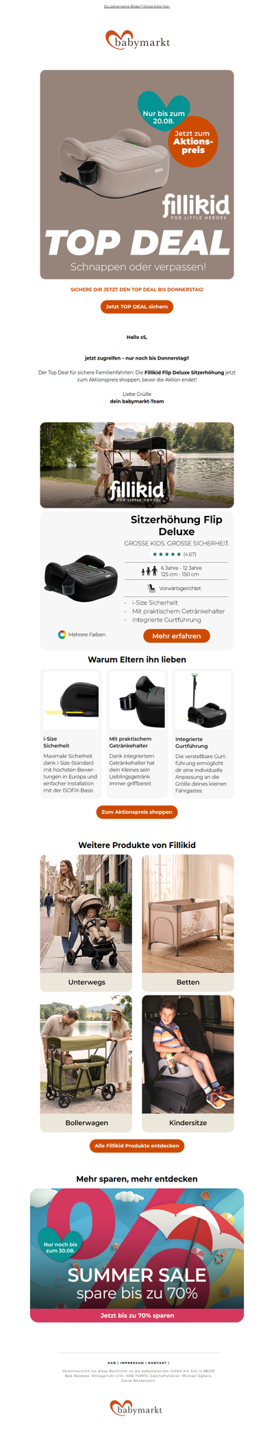 Aktionspreis: Fillikid Flip Deluxe Sitzerhöhung‼️