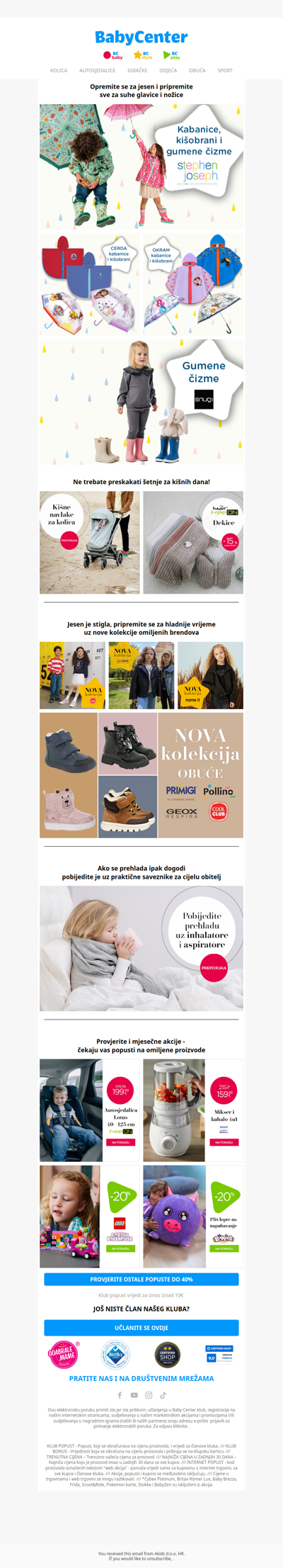 ☔ Kišni dani puni sigurnosti i udobnosti