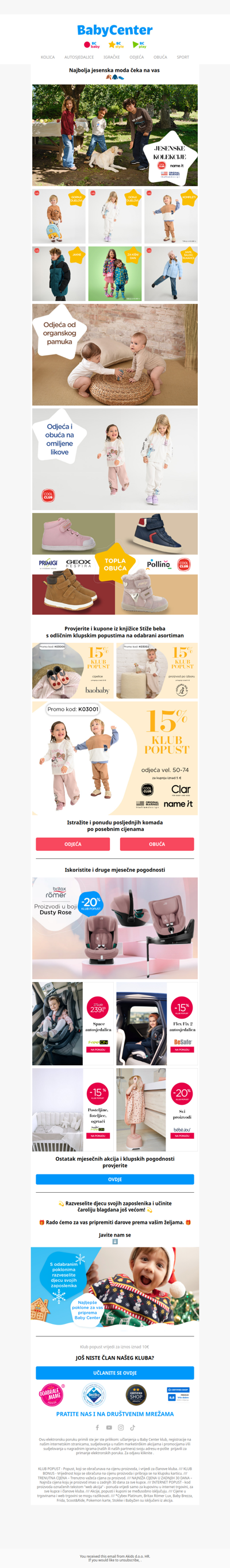 🍂 Jesenska moda za najmlađe vas čeka!