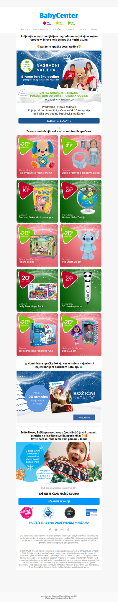 📣 Glasajte za igračku godine i osvojite NAGRADE!