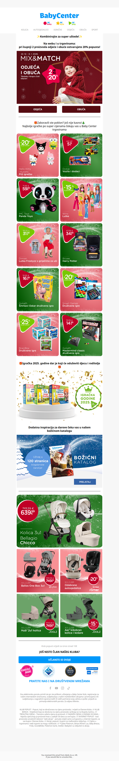 -20% na odjeću i obuću! Pripremite se za blagdane! ✨