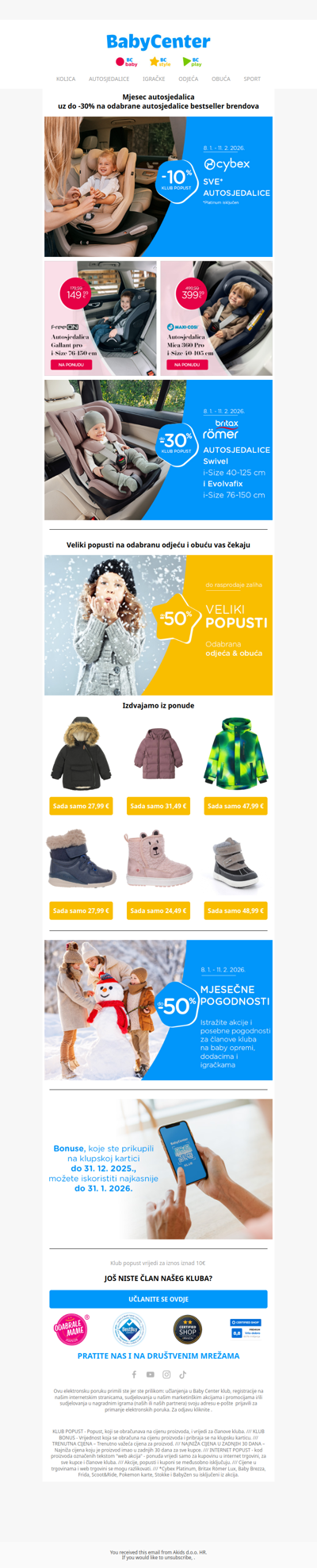 Mjesec autosjedalica: Sigurnost uz do -30% 🚗