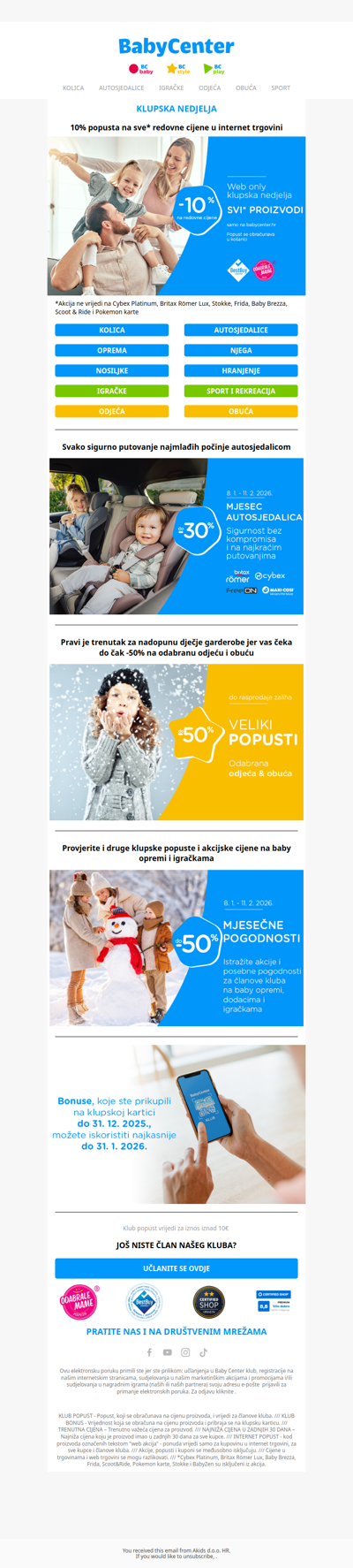 Samo danas ⏰ -10% na sve* redovne cijene