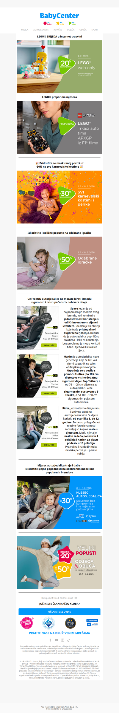 📣 -20% na LEGO®️samo danas!