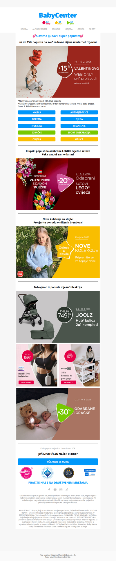 ⏰ Još samo danas do -15% na sve*