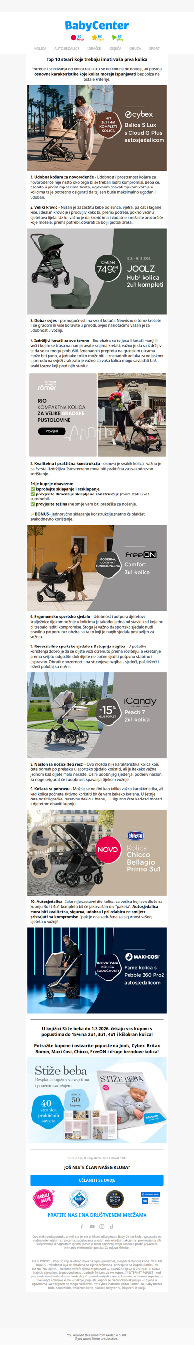 Kupujete prva kolica? 👶 Prvo pročitajte ovo ➡️