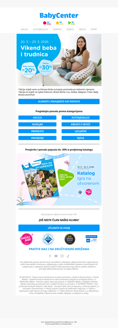 🍼 Vikend beba i trudnica s do -30% još traje!