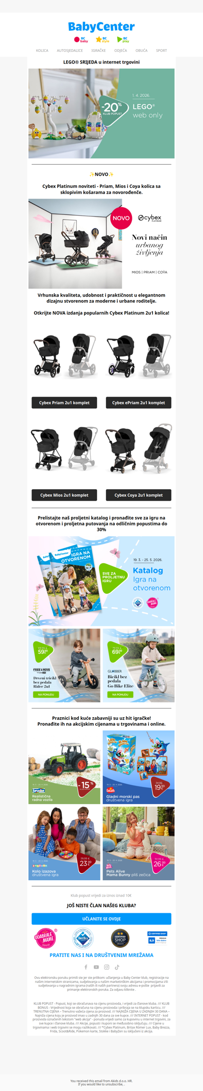 -20% na LEGO®️samo danas!