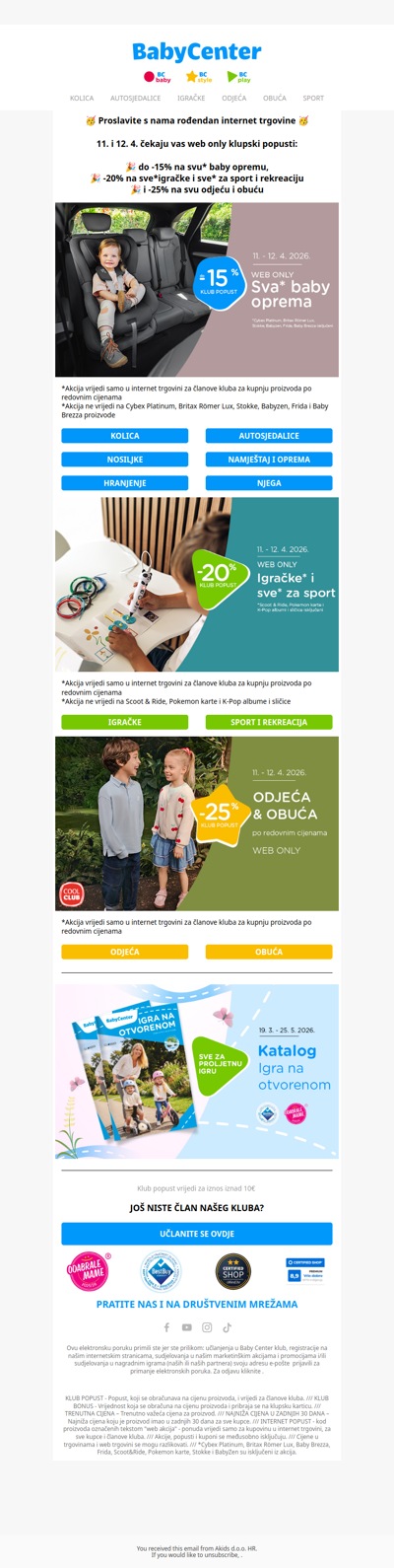 Rođendanski 🥳 popusti do 25% 🎉