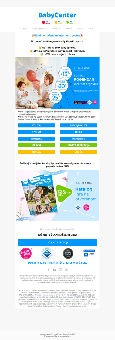 Posljednji sati ⏰ do -25% na sve*!