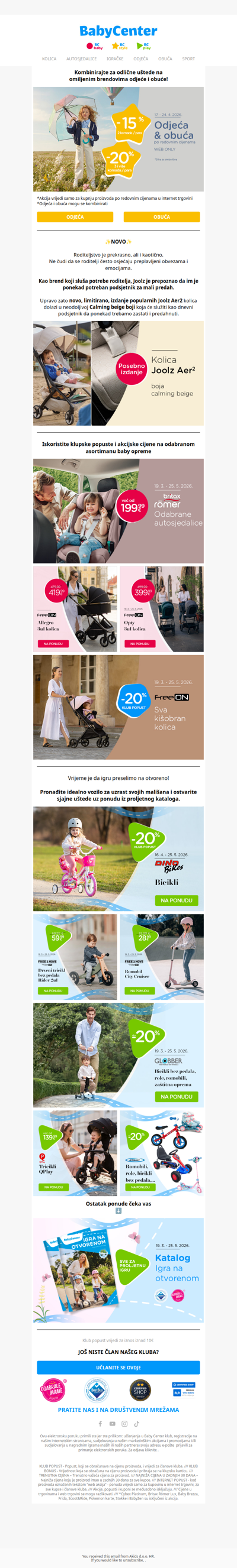 Do -2️⃣0️⃣% na odjeću i obuću!