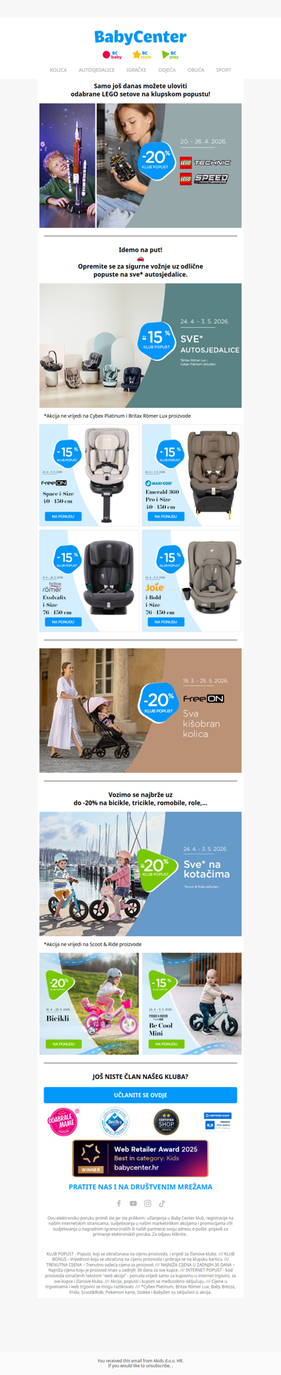 Idemo na put uz popuste na autosjedalice! 🚗