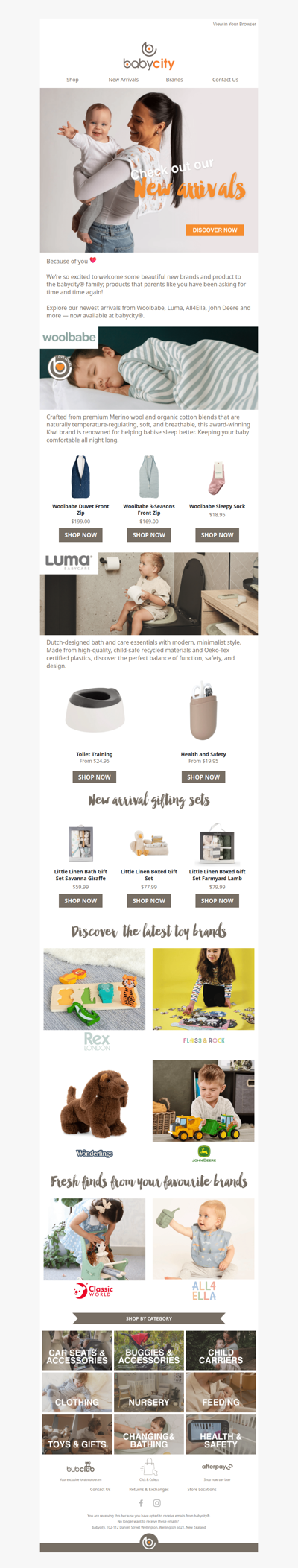 Fresh in store! Discover what's new at babycity®