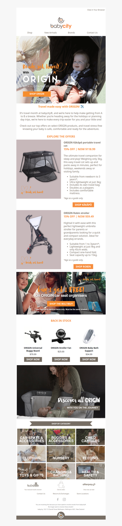 Travel smart. Travel light. Travel ORIGIN ✈️