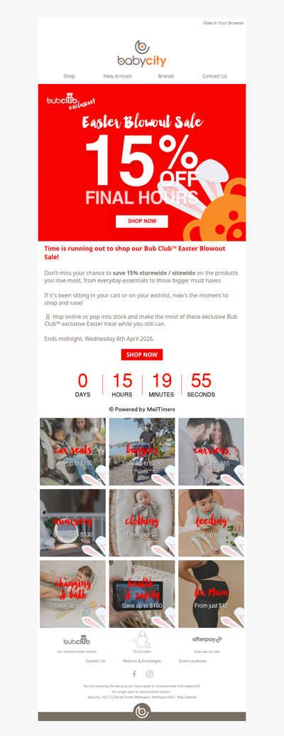 Final Hours! 🐰 Our Easter Sale Ends AT MIDNIGHT!