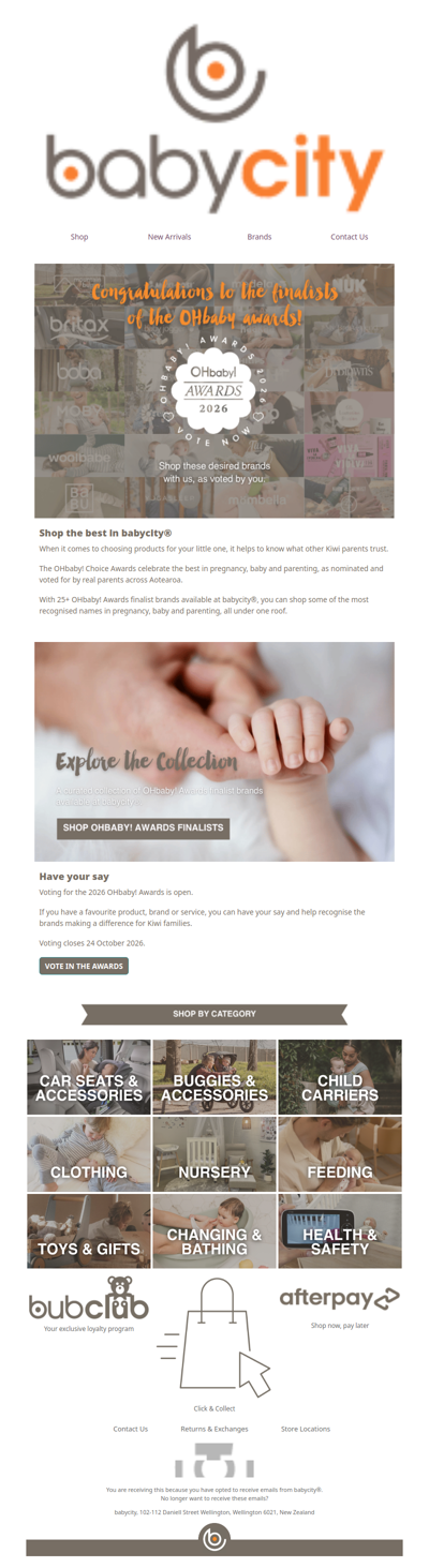 Discover the best in baby, chosen by Kiwi parents