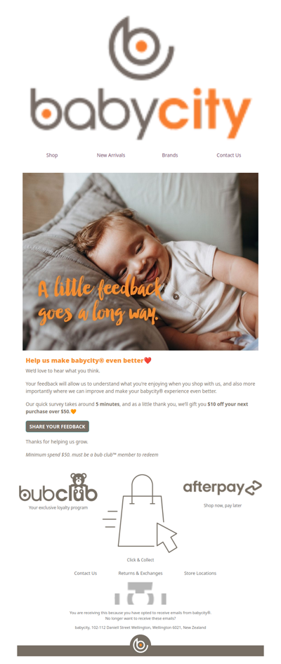 Got 5 minutes? We’d love your feedback 💛
