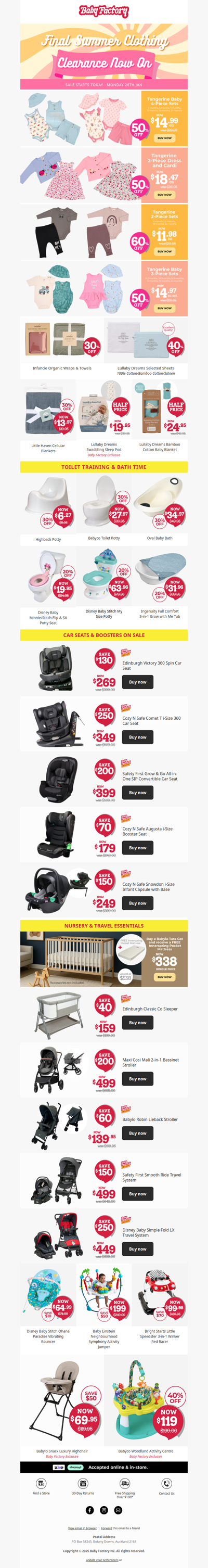 Summer’s Last Call – Clothing Clearance On Now ☀️