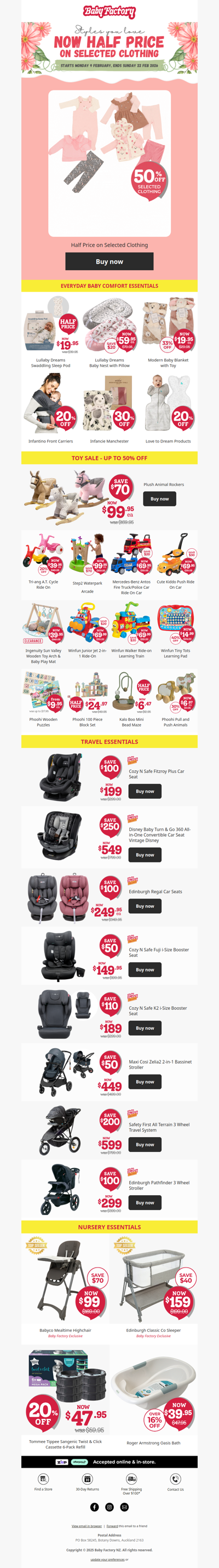 👕👗 Styles You Love, Now HALF PRICE on Selected Clothing