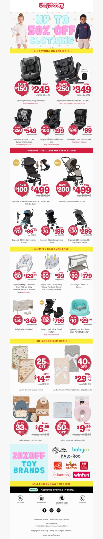 Little Styles, BIG Savings: Up to 50% Off Clothing!