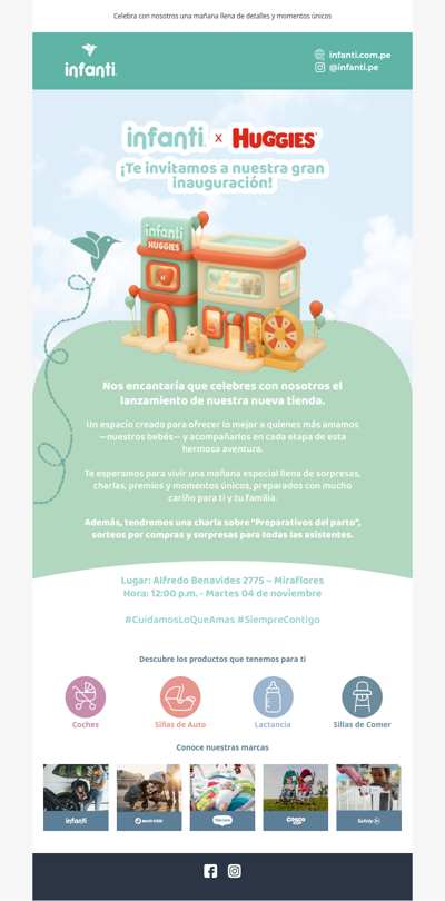 Nueva tienda Infanti x Huggies ❤️