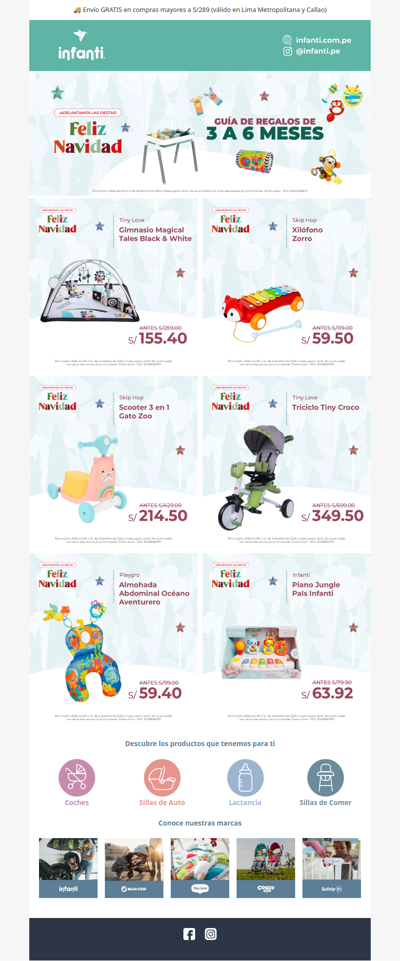 Lo mejor para bebés de 3–6 meses esta Navidad 🎁