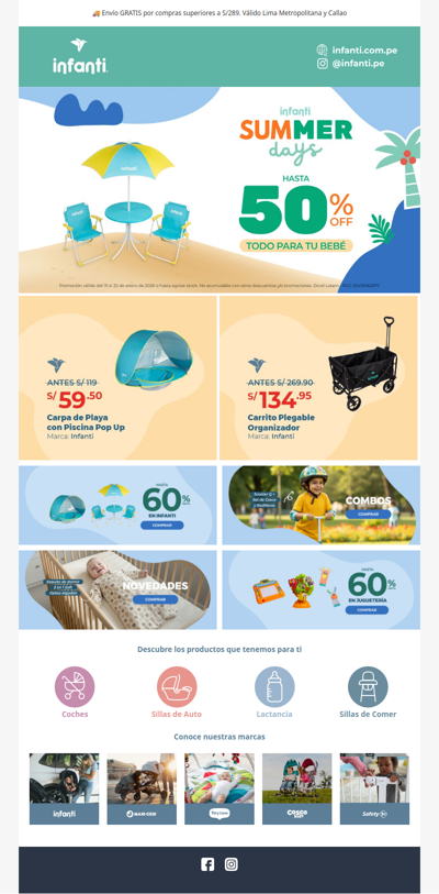 ¡SUMMER DAYS, HASTA 50% DSCTO!