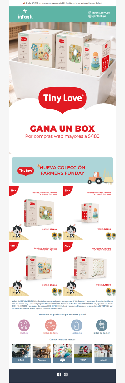 🎁 Gana un box de Tiny Love en tu compra