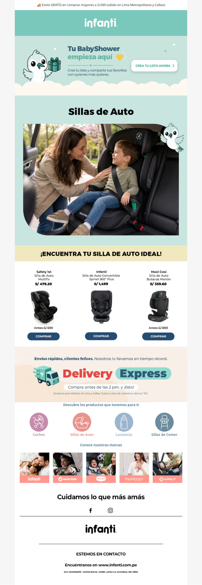 Encuentra tu silla de auto ideal 🚗