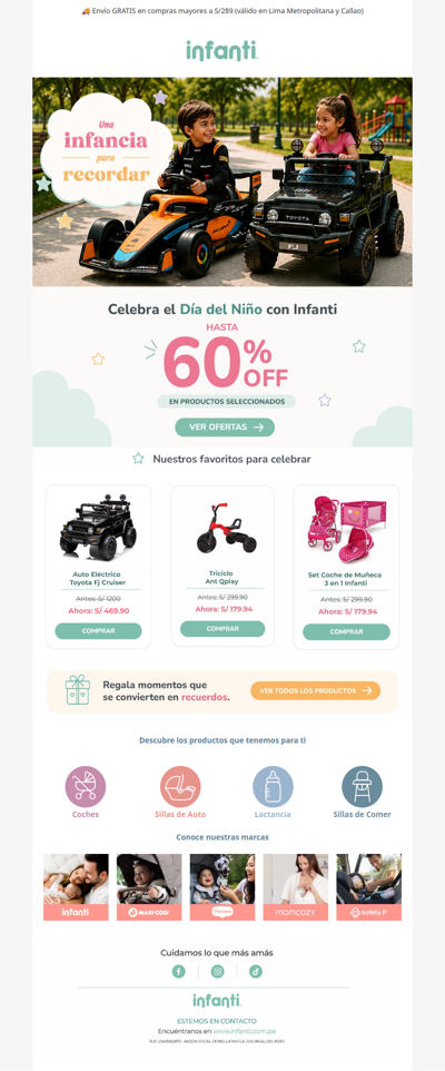 ¡Celebra el Día del Niño con Infanti!