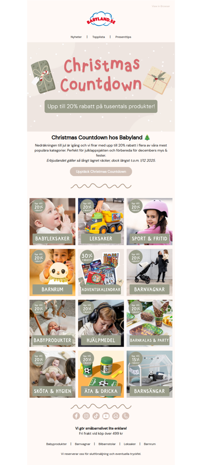 Christmas Countdown: Upp till 20% rabatt 🎄 Över 4000 utvalda produkter