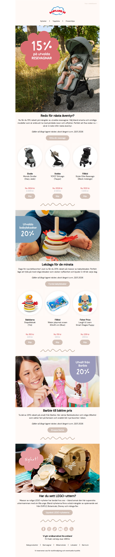 Redo för äventyr? 15% på utvalda resevagnar ✈️