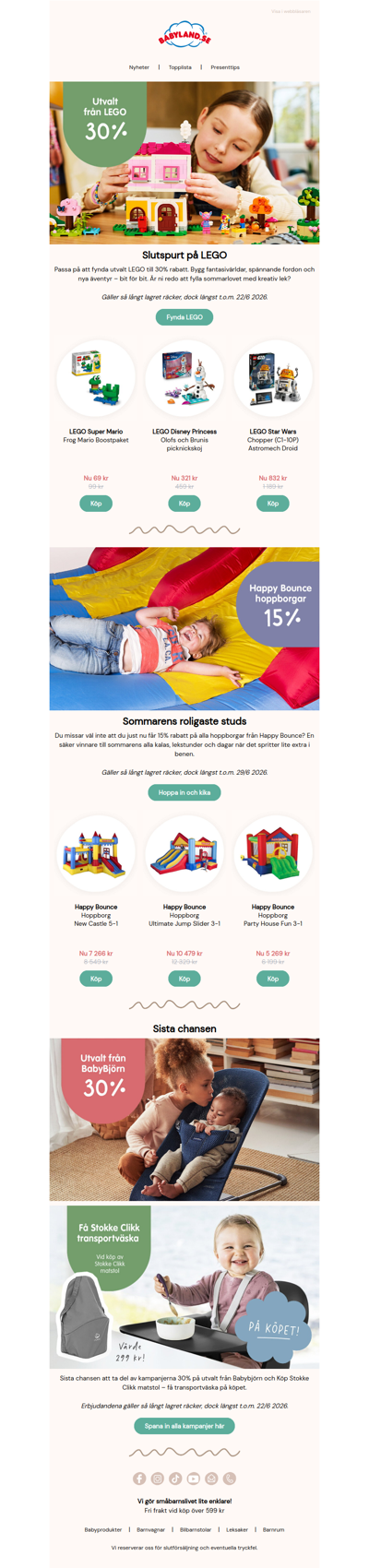 Slutspurt på LEGO & sommarens roligaste studs 🎪