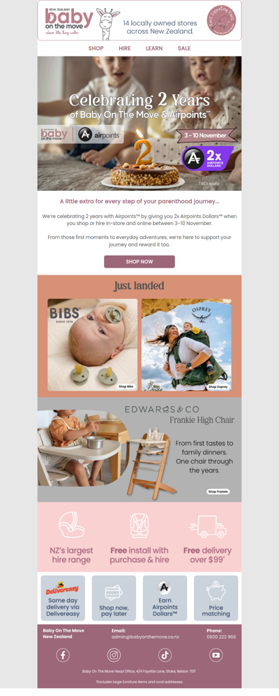 Double your rewards ✈️ Earn 2x Airpoints Dollars™