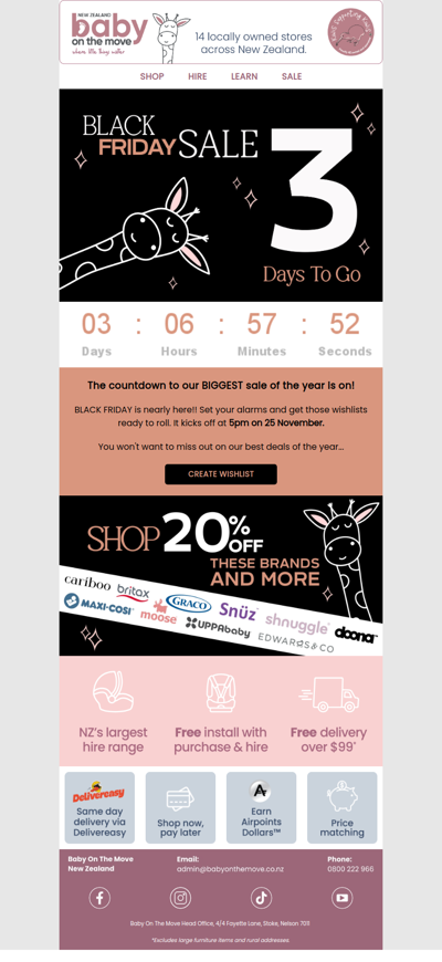 3 days until our Black Friday Sale 🖤