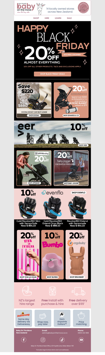 Shop 20% off almost everything 🛍️